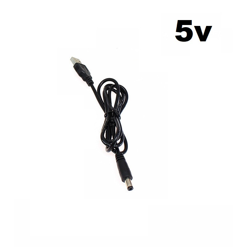 Кабель перехідник usb to 5.5x2.1mm  5В