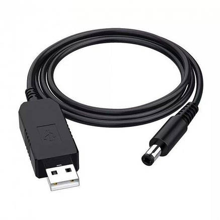 Кабель перехідник для роутера usb to 5.5x2.1mm 12В 1А, фото 1