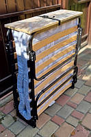 Раскладная кровать-тумба «Венеция» с быльцем (раскладушка с матрасом)