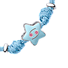 UmaUmi Браслет на шнурку Рак з блакитною та кораловою емаллю, фото 2