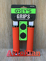Грипси Greys ручки для велосипеда 130 мм на кермо з гумовим покриттям червоного кольору (GR17510)