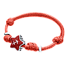 UmaUmi Браслет на шнурку Стрілець з червоною емаллю, фото 3