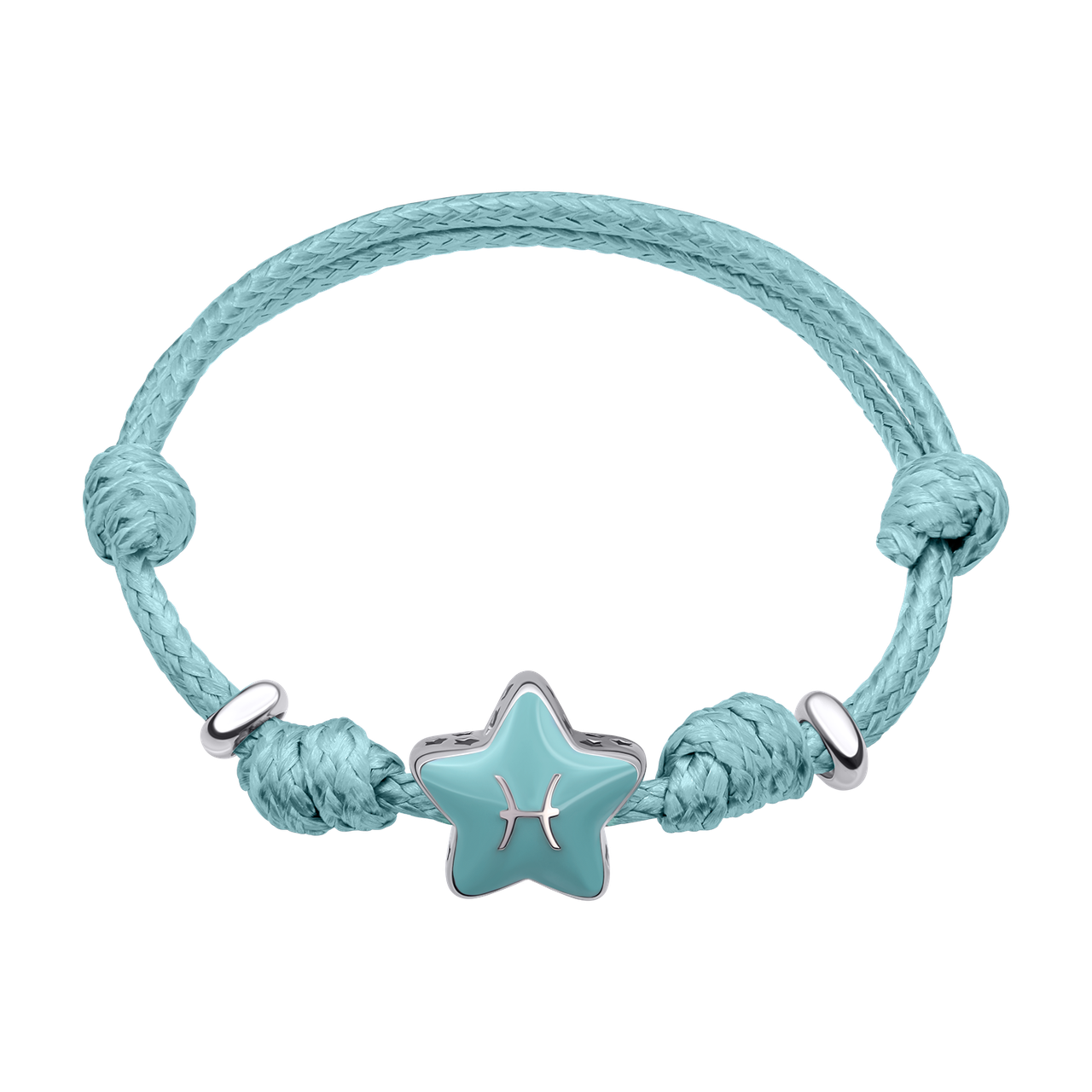 UmaUmi Браслет на шнурку Риби з бірюзовою емаллю, фото 1