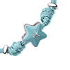 UmaUmi Браслет на шнурку Риби з бірюзовою емаллю, фото 2