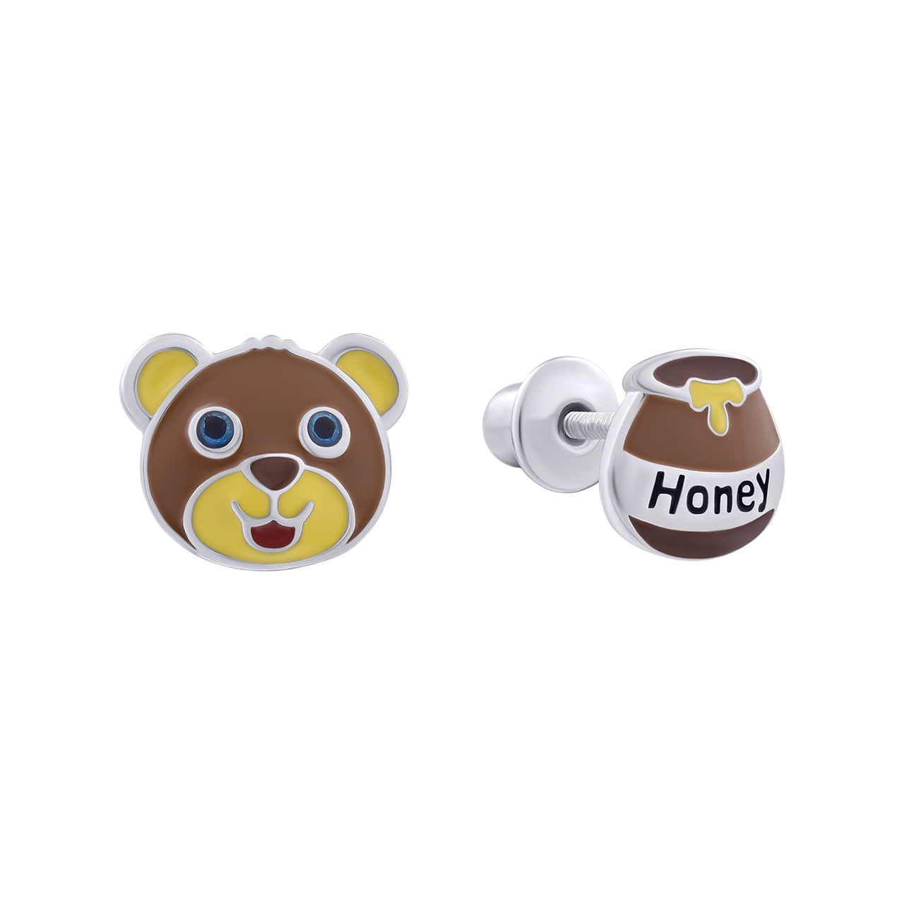 UmaUmi Сережки Ведмедик з медом, фото 1