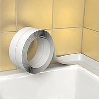 Бордюрна стрічка для ванни самоклейка водонепроникна (3,2 м, біла)