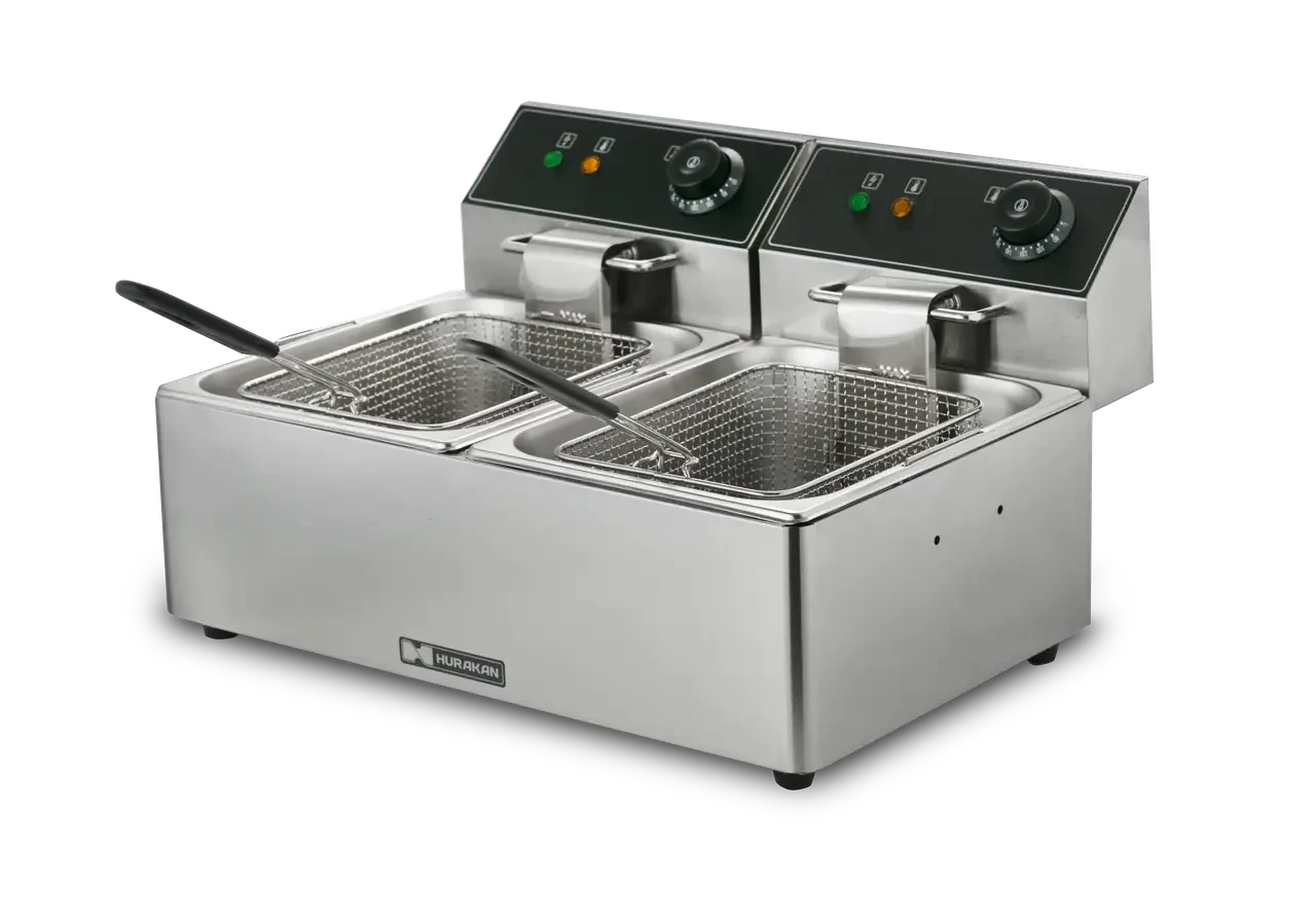 Фритюрниця електрична подвійна HURAKAN HKN-FT66N