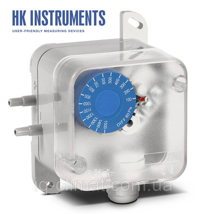 PS1500 Реле перепаду тиску, пресостат 100-1500 Па, HK Instruments (Фінляндія)