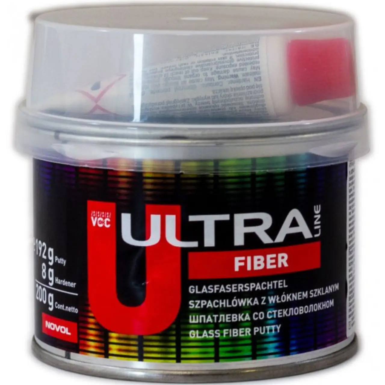 Шпаклівка для авто Novol Ultra Fiber з волокном 0,2 кг