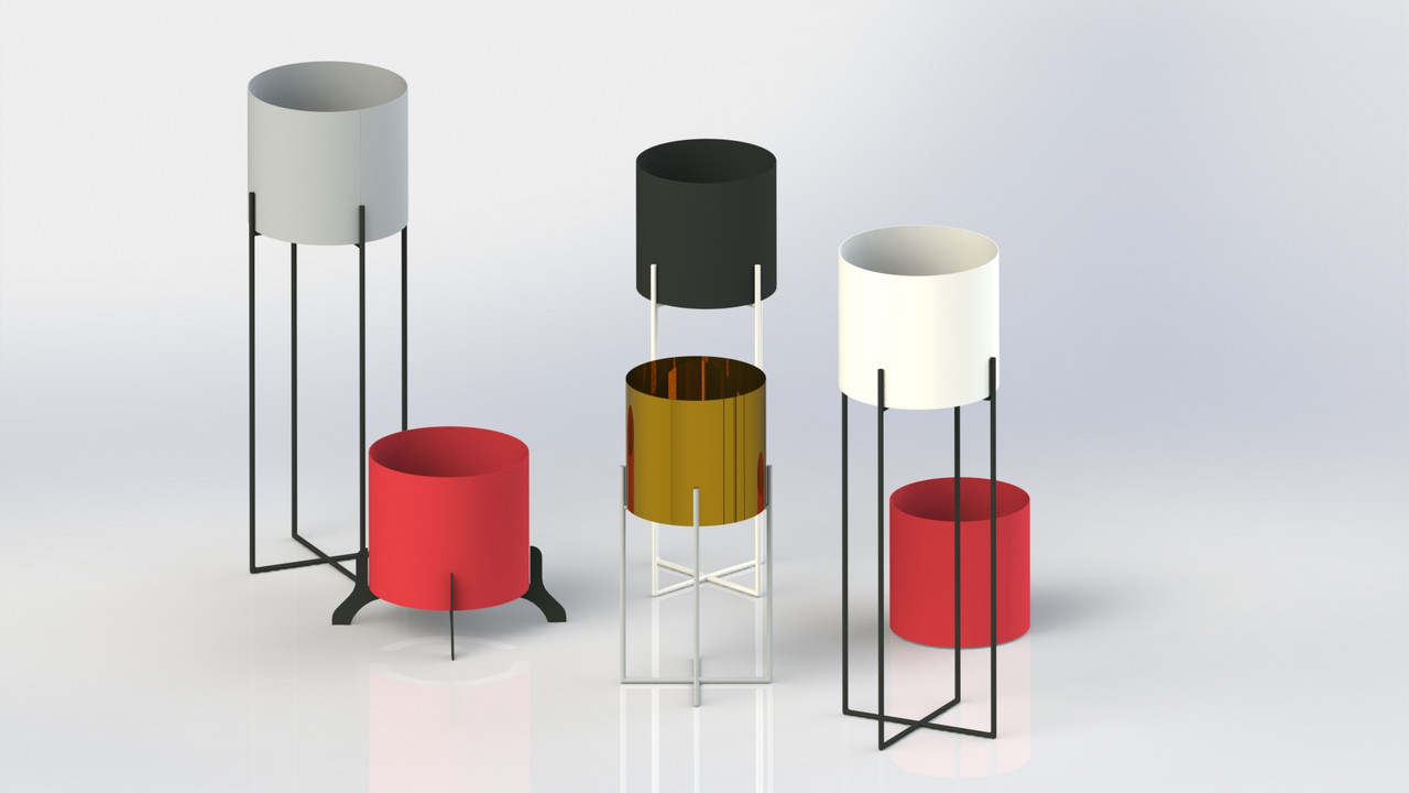 Кашпо вуличне/вазон садовий металевий для квітів/кашпо для квітів/квітковий горщик/Кашпо, фото 1