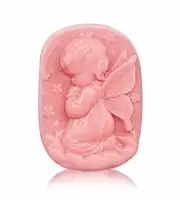 Глицериновое мыло "Детская нежность - прикосновение (милувка)" пудровый цвет БРК 100 гр