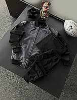 Комплект мужской повседневный Бомбер мужской + Штаны Футболка Cl темно-серый Спортивный костюм весна осень