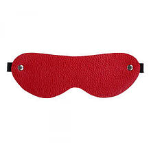 Маска з натуральної шкіри Slash Soft Blindfold, Red