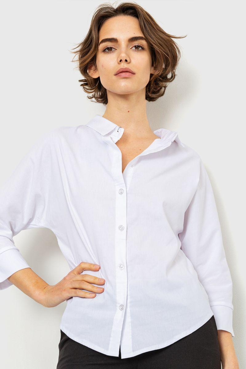 Блуза класична, колір білий, 230R100-1, фото 1