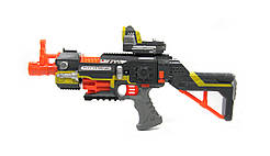 Автомат SB 418 з м'якими кулями (типу NERF) на батарейках, 20 патронів, ліхтарик