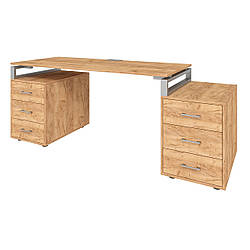 Офісний стіл LOFT 33 LL160 дуб крафт золотий