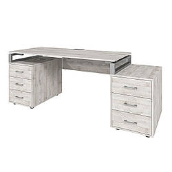 Офісний стіл LOFT 33 LL160 сосна лофт біла з царгою