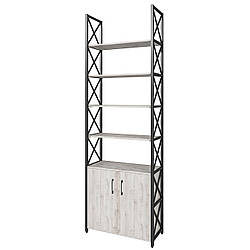 Стелаж металевий LOFT 33 XX-230b-2 сосна лофт біла