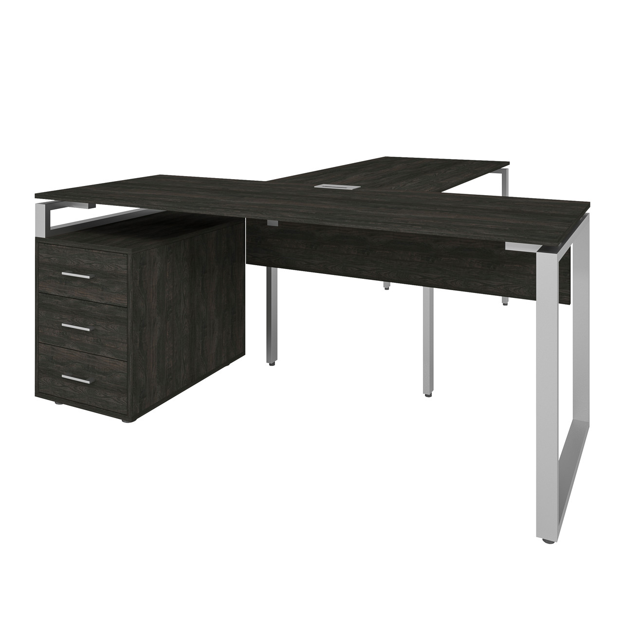Офісний стіл керівника LOFT 33 LB200 -  морське дерево з царгою 36