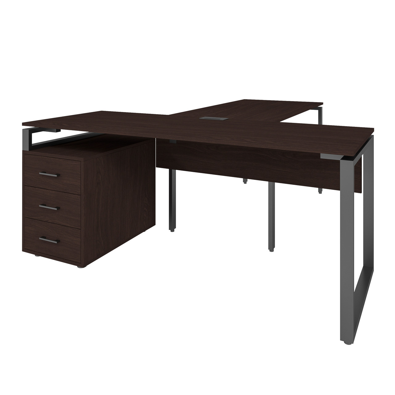 Офісний стіл керівника LOFT 33 LB200b венге магія з царгою