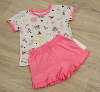 Летний детский костюм для девочки тм Фламинго на рост 98,104. 110