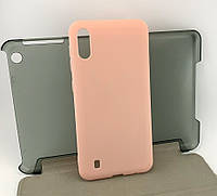 Чехол на Samsung M10, M105 накладка бампер SMTT силиконовый розовый