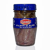 Анчоусы DONZELA филе анчоусов filetti di alici olio di semi 80г