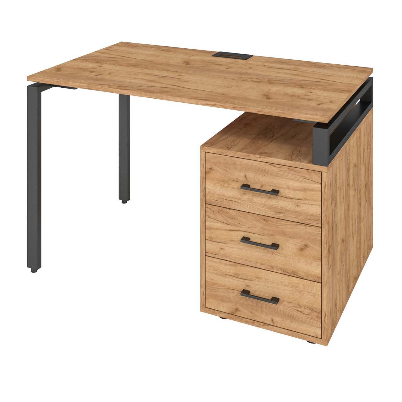 Офісний стіл LOFT 33 LM120b дуб крафт золотий