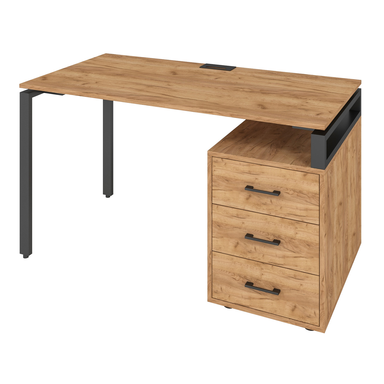 Офісний стіл LOFT 33 LM135b дуб крафт золотий