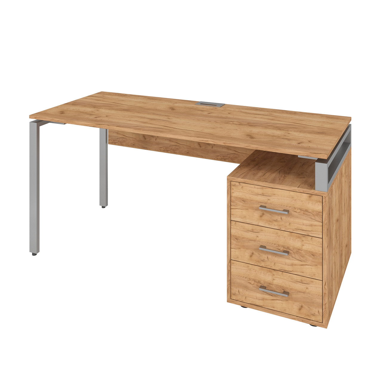 Офісний стіл LOFT 33 LM160 дуб крафт золотий з царгою