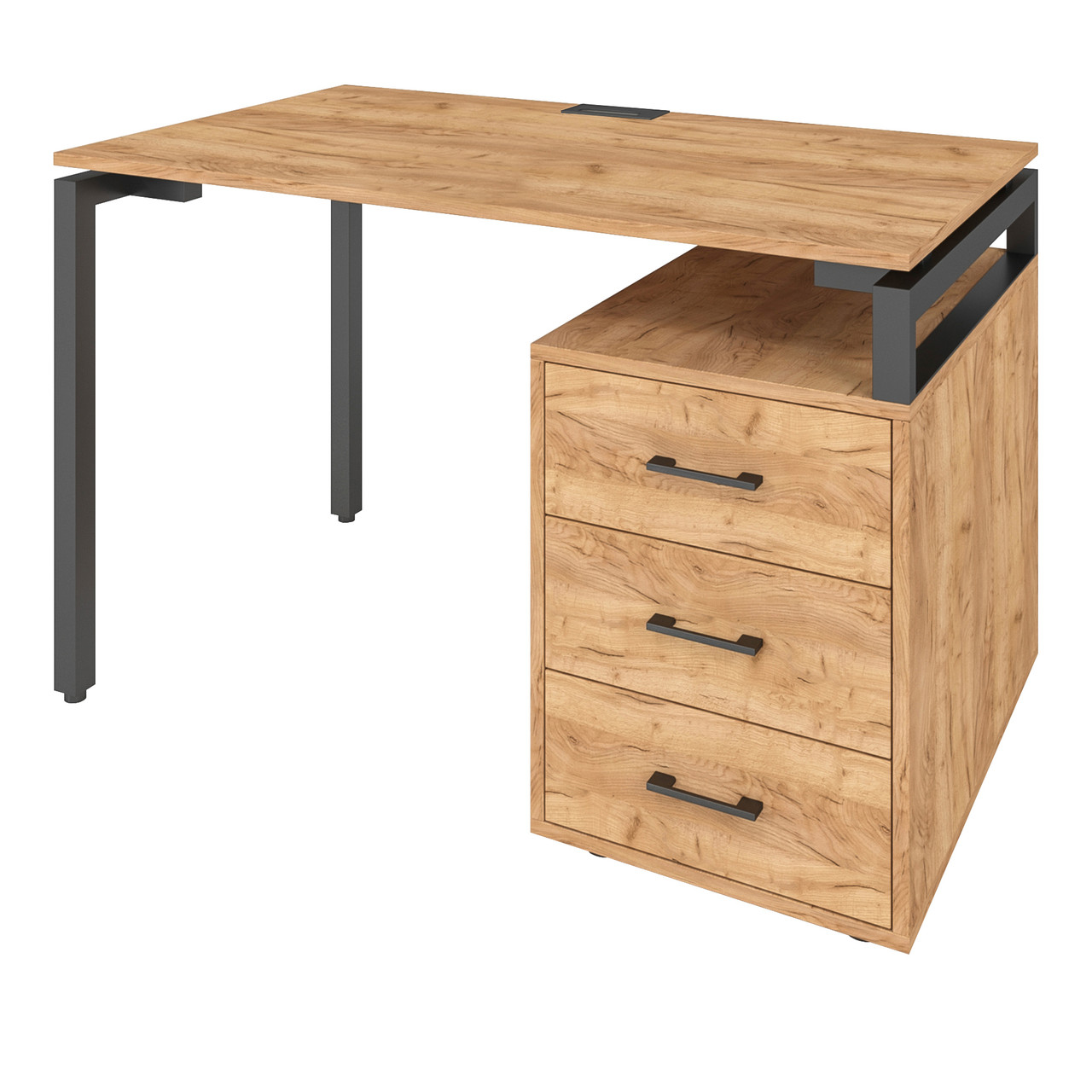 Офісний стіл LOFT 33 LP120b дуб крафт золотий