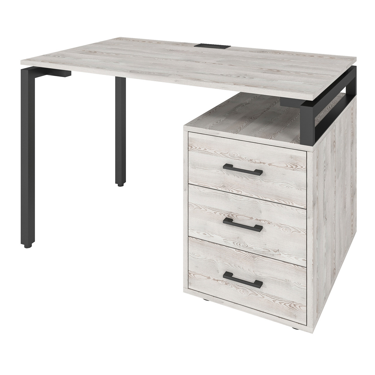 Офісний стіл LOFT 33 LP120b сосна лофт біла
