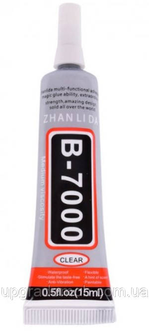 Клей-герметик B7000 Zhanlida універсальний прозорий 15 мл, фото 1
