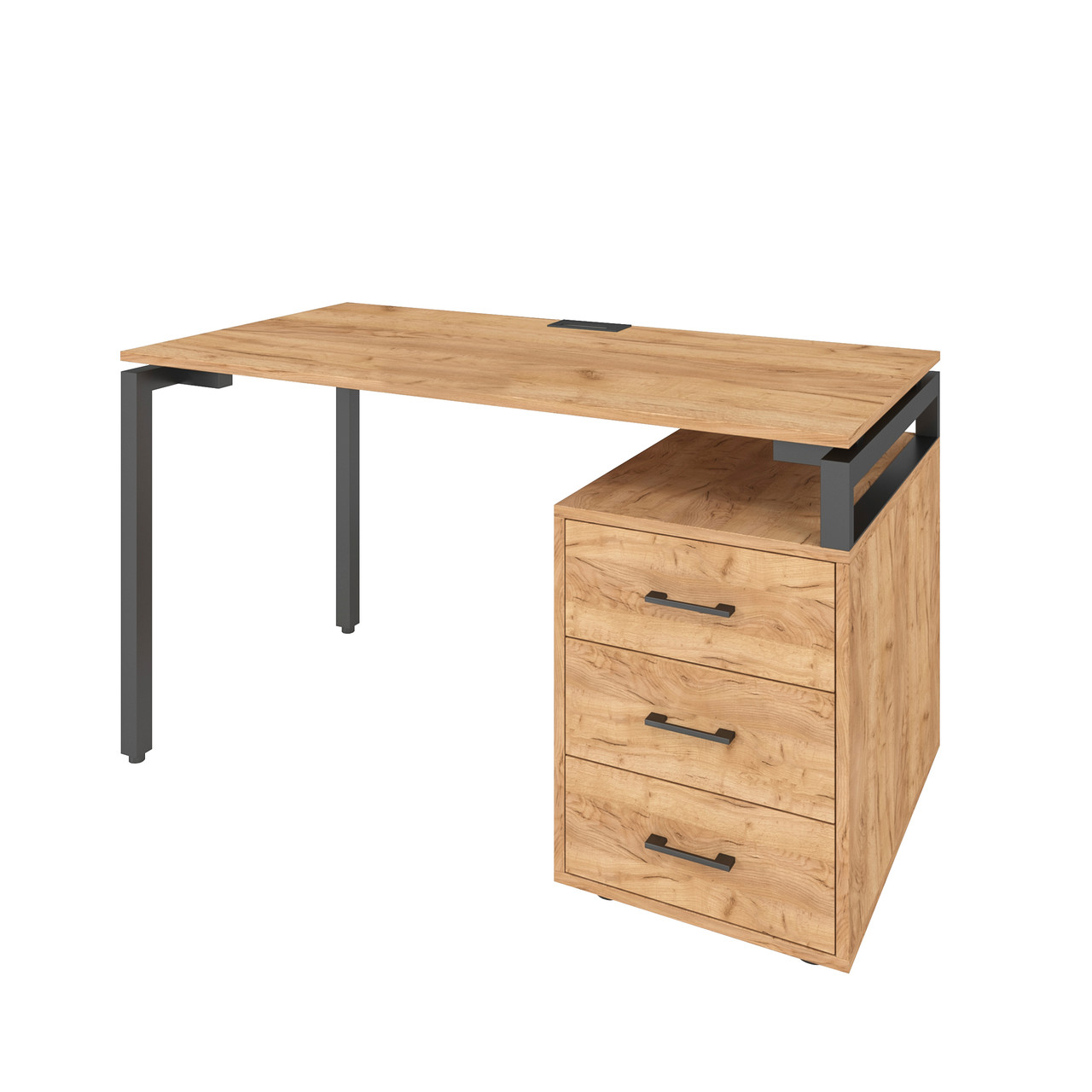 Офісний стіл LOFT 33 LP135b дуб крафт золотий