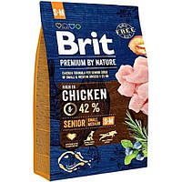 Brit (Брит) Premium Dog Senior S+M для стареющих собак мелких и средних пород 3 кг