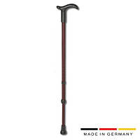 Палиця алюмінієва з ручкою Derby висота 73-96 см колір — темно-червоний із максимальною 125 кг SIMPLEX REBOTEC