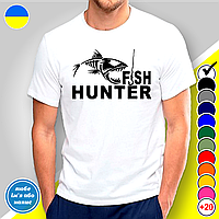 Футболка с принтом для рыбаков "Fish Hunter"