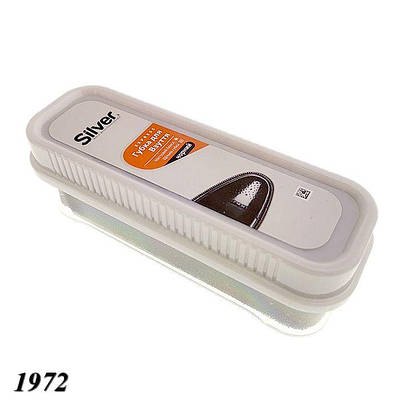 Губка Silver для блиску шкіряного взуття чорна  (6шт)