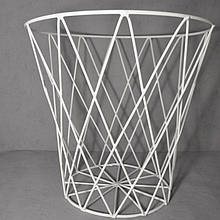 Кошик для зберігання металевий Трапеція 50 білий Woody