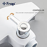 Змішувач для ванни Frap F2258, білий/хром, фото 4