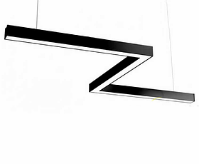 Світильник з Алюмінієвого LED профілю ZIGZAG 600x55x60 мм 54W