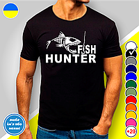 Футболка з принтом для рибалок  "Fish Hunter"