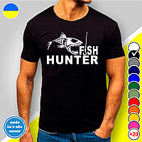 Футболка с принтом для рыбалок "Fish Hunter" M