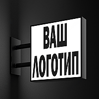 Лайтбокс торцевий двосторонній квадратний білий 500х500 мм 50x50 см