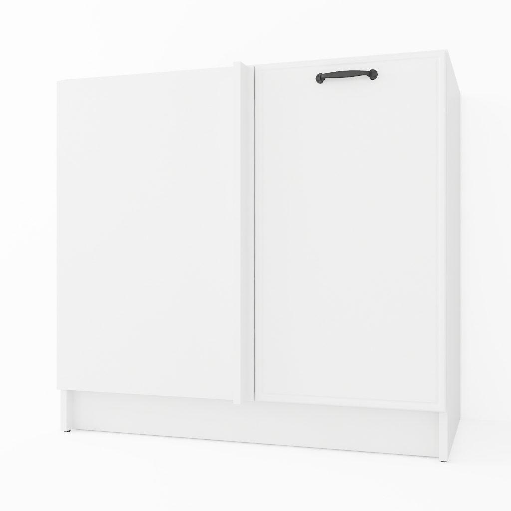 Кутова тумба на кухню без стільниці Підлогова кухонна тумбочка з МДФ фасадом 880 мм Кухонні модулі, фото 1