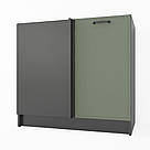 Кутова тумба на кухню без стільниці Підлогова кухонна тумбочка з МДФ фасадом 880 мм Кухонні модулі, фото 6