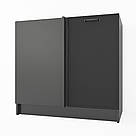 Кутова тумба на кухню без стільниці Підлогова кухонна тумбочка з МДФ фасадом 880 мм Кухонні модулі, фото 8