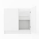 Кутова тумба на кухню без стільниці Підлогова кухонна тумбочка з МДФ фасадом 880 мм Кухонні модулі, фото 9