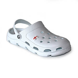 Крокси (сабо) чоловічі Jose Amorales біло-білі (116117)