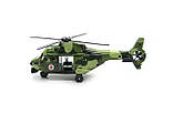 Вертоліт військовий рятувальник 9715 C, лебідка, звук, світло, рухливі гвинти, фото 3